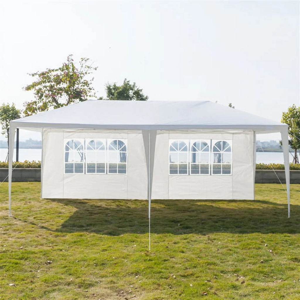 10x30ft White Canopy Tent with 7 Removable Sidewalls R2281