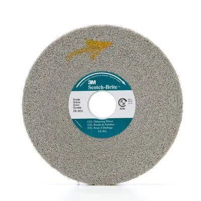 3M Scotch-Brite EXL Deburring Wheel, 4 in x 1-5/8 in x 1 in, 2 per Case B6384