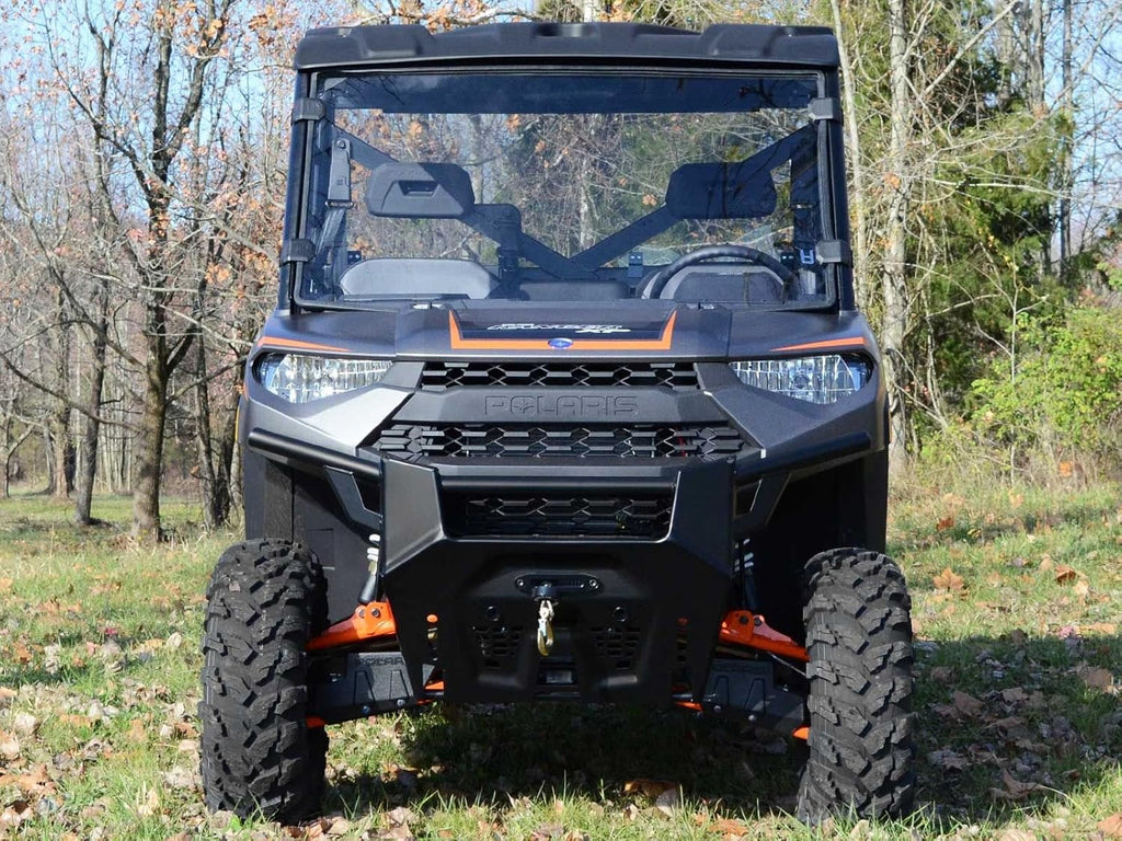 Full Front Windshield for Polaris Ranger XP 900 / XP 900 Crew, 1/4 Clear Polycarbonate H355