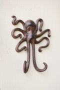 Cast Iron Octopus Wall Hook Set of 4 L68065