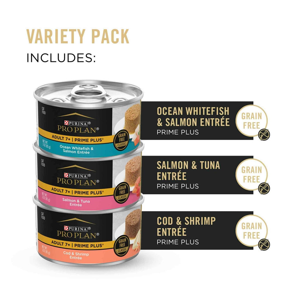 Grain-Free Senior Pate Wet Cat Food Variety Pack Q952997