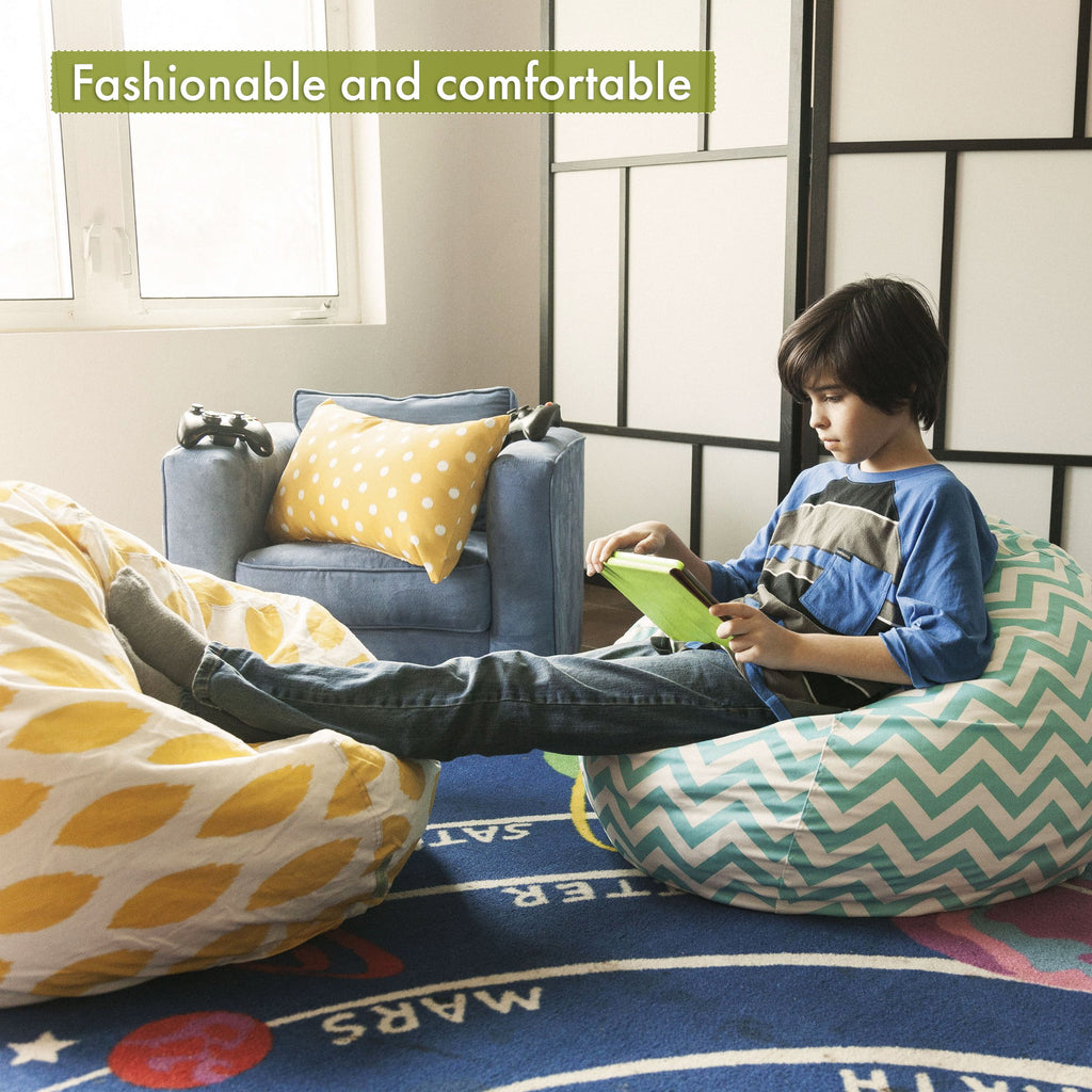 Beige Bean Bag Chair Y2237