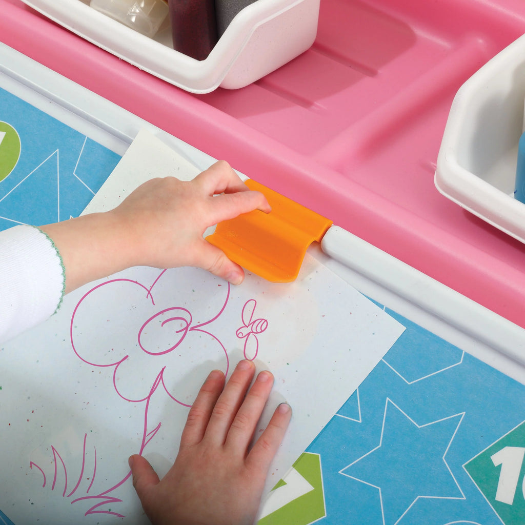 Pink 2-in-1 Plastic Toy Storage Box G5751