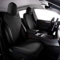 Black Suede Leather Seat Cover Cushion Protectors L810797