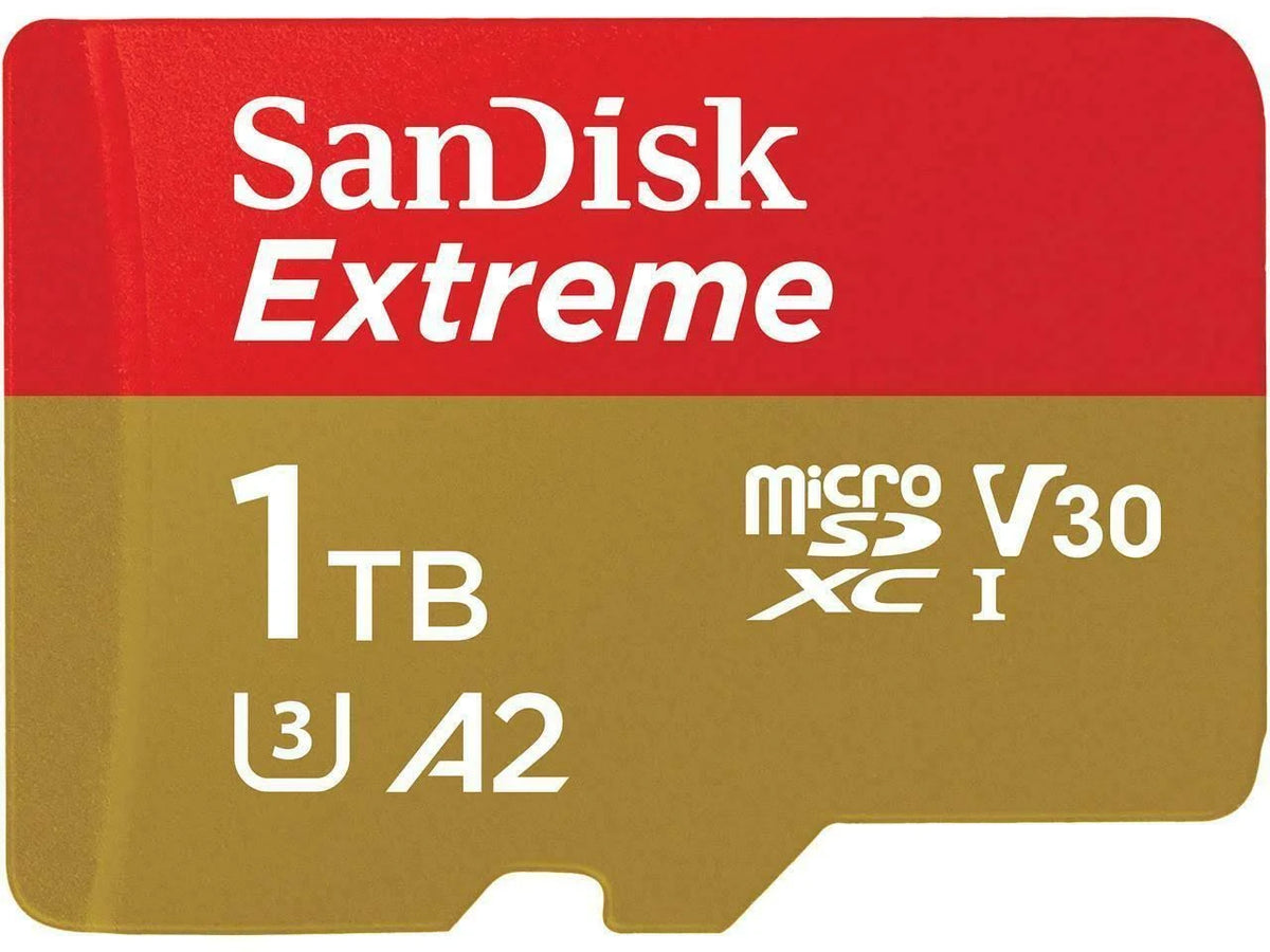 1TB Extreme microSDXC UHS-I U3 A2 Flash Memory Card V329618