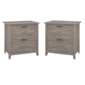 2 Piece 2 Drawer Lateral Filing Cabinet Set K3822