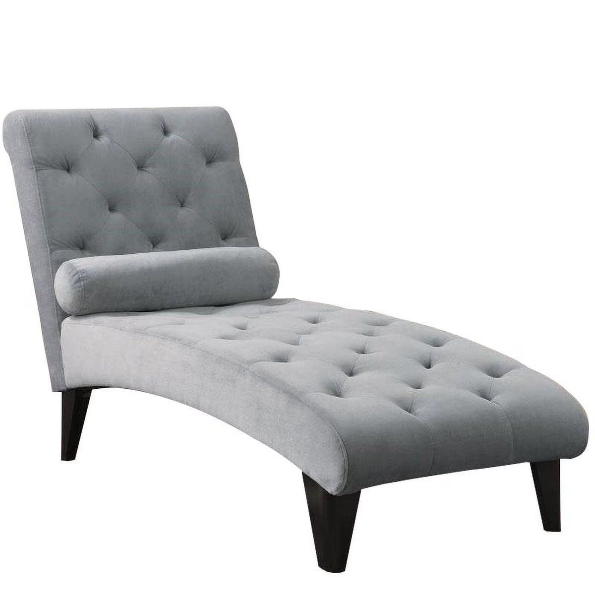 Tufted Chaise Lounge with Small Bolster Pillow A926191