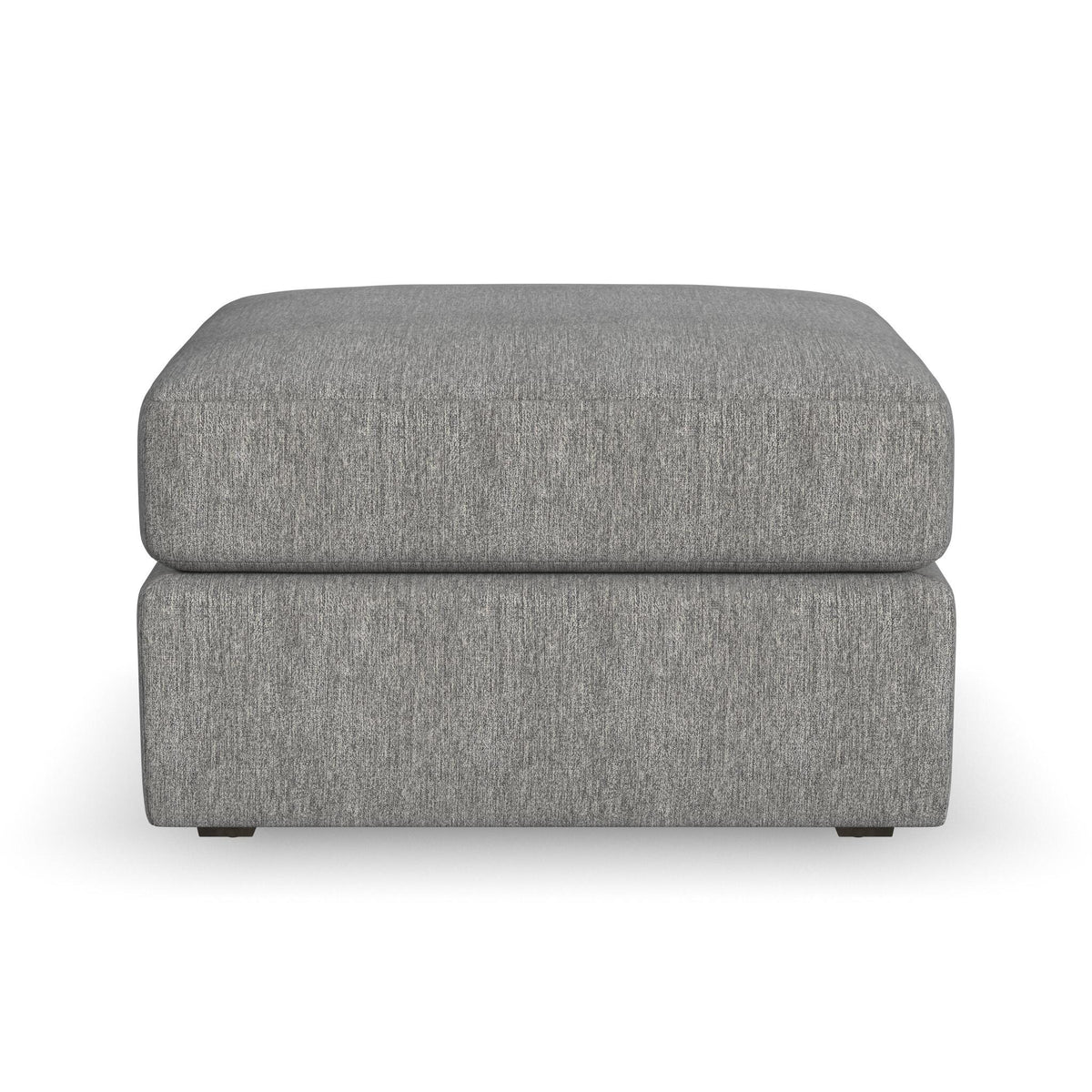 Gray Square Bumper Ottoman with Performance Fabric U10099