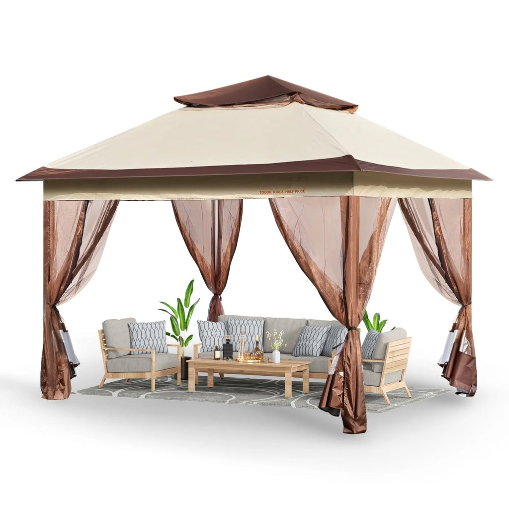 11 x 11 FT Pop up Gazebo with Mosquito Netting G22992