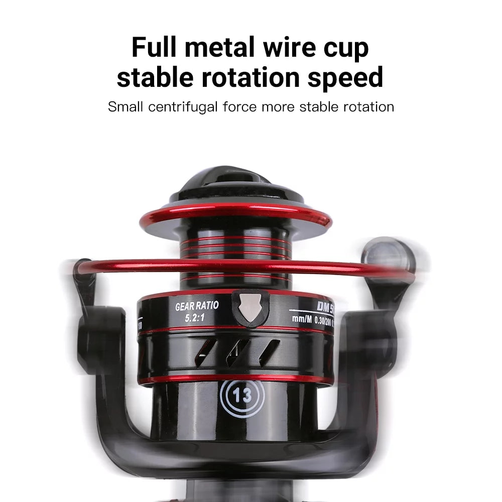 Lightweight 5.2:1 Gear Ratio Spinning Fishing Reel K2925