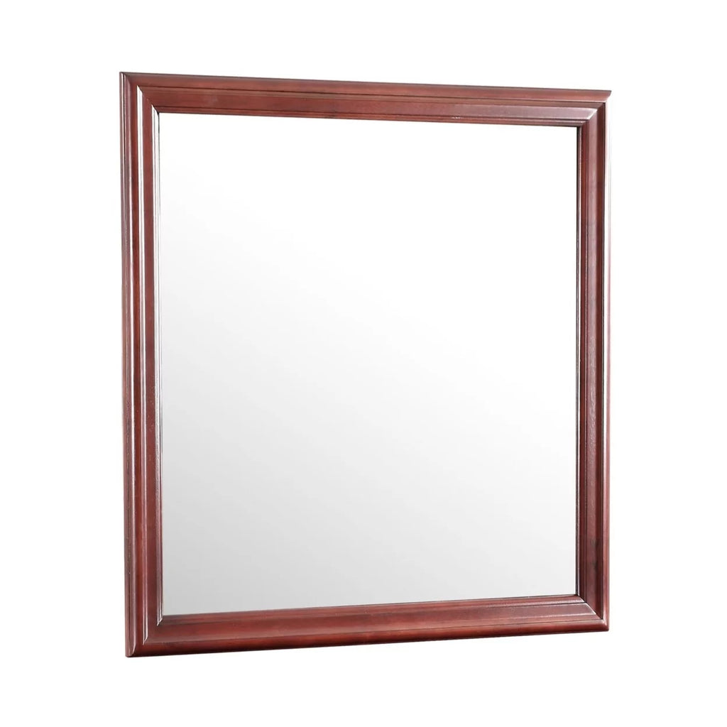 38 in. Square Wood Framed Dresser Mirror E908221