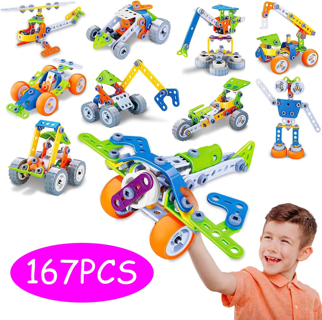 167 Pieces STEM Toy Building Blocks Set T859805