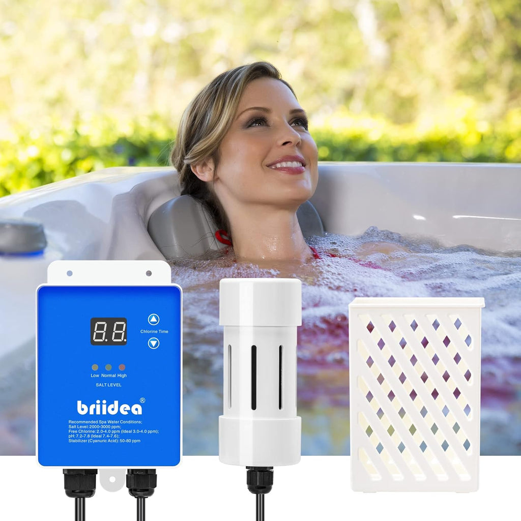 Salt Chlorine Generator for Hot Tubs & Swim Spas, Up to 2000 Gallons Z220993