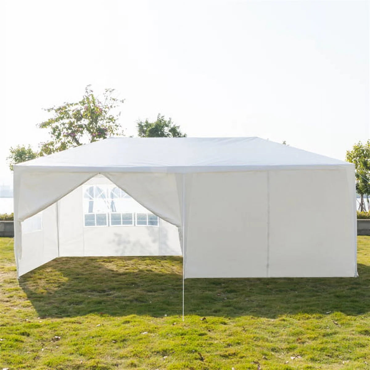 10x30ft White Canopy Tent with 7 Removable Sidewalls R2281