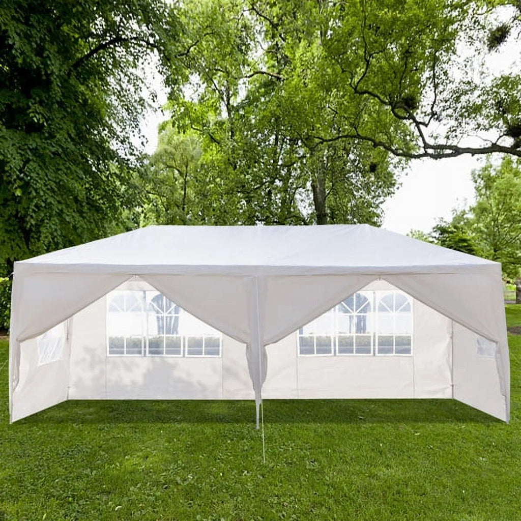 10x30ft White Canopy Tent with 7 Removable Sidewalls R2281