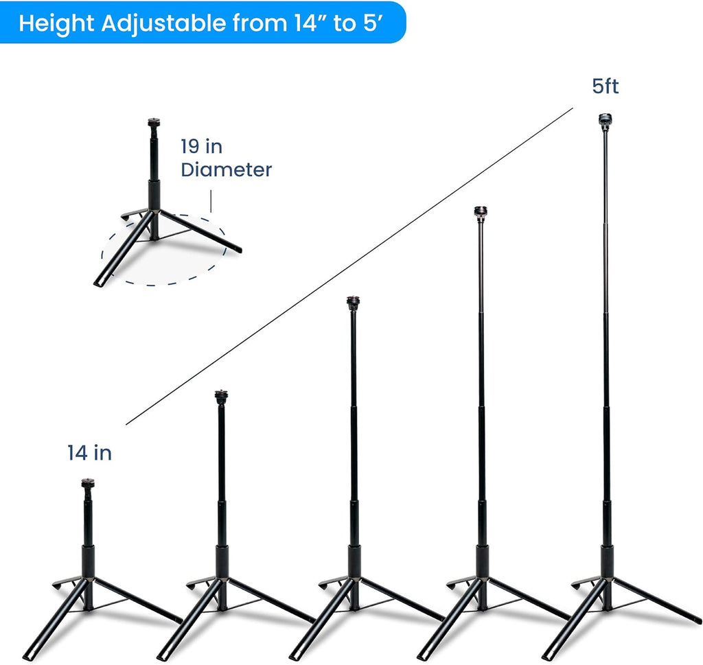 Adjustable 5ft Aluminum Light Stand Tripod O586