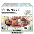 Disposable Baby Diapers, Size 1, 120 Count X77794