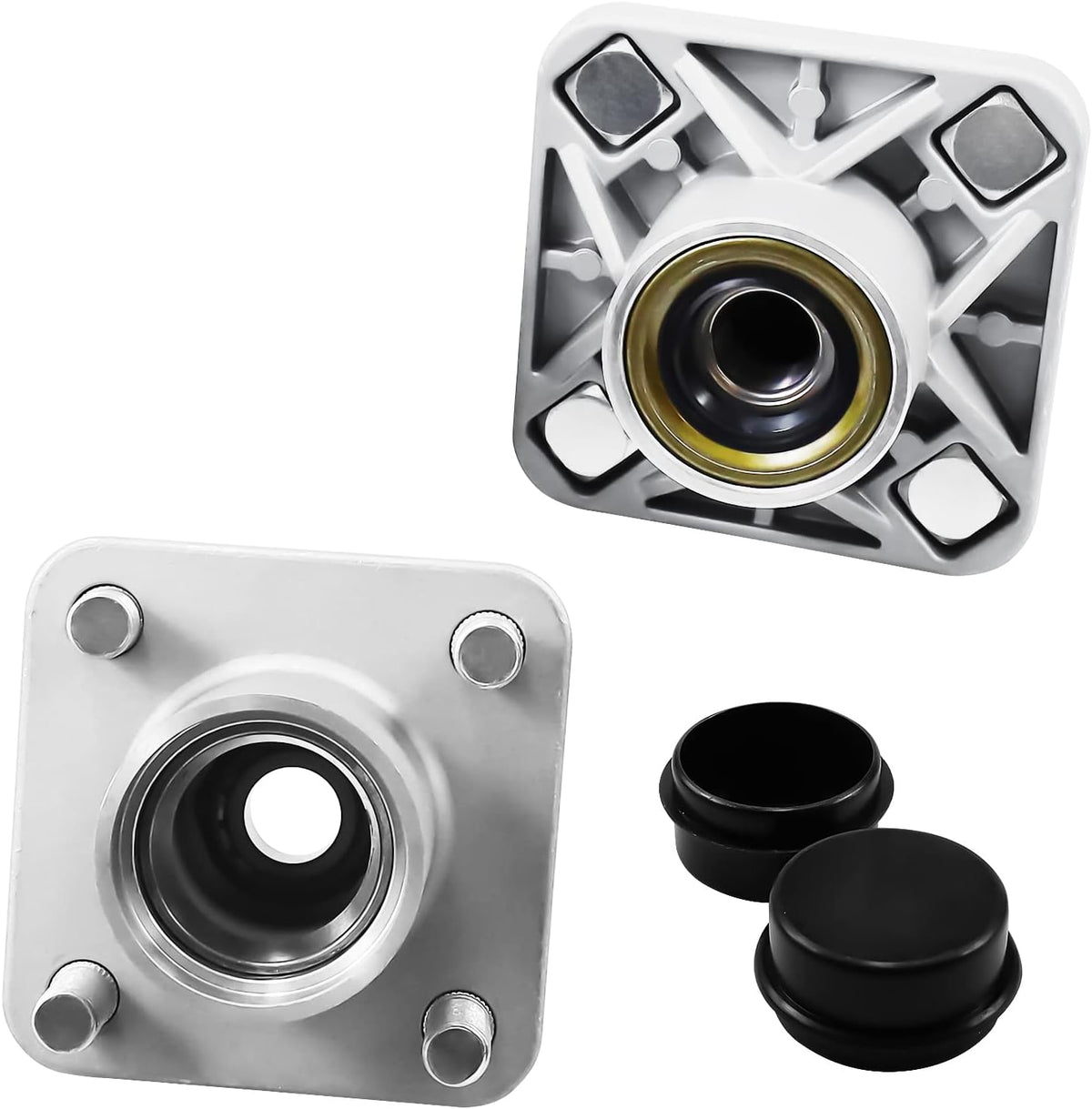 2PC Front Wheel Hub with Bearing Aluminum Q187412