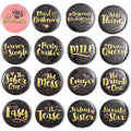 16 Designs Bachelorette Party Buttons (2.25 in, 16-Pk) A990502