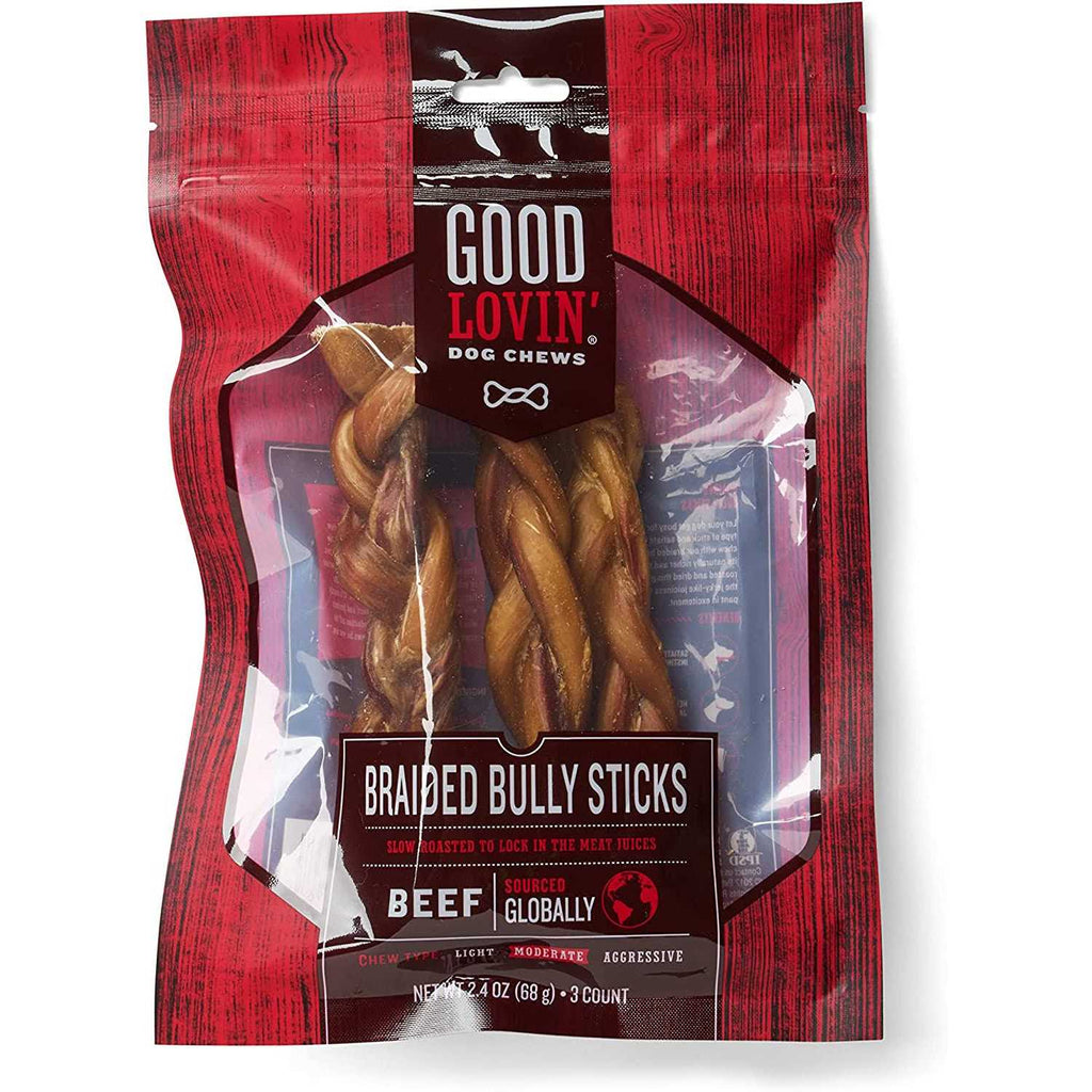 Braided Bully Stick Dog Chew Z405