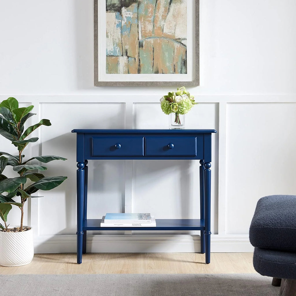 Navy Blue Console Table W78245