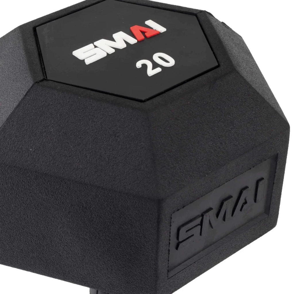 Rubber Hex Dumbbells (Pair) C10157