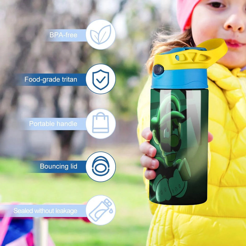 Insulated Stainless Steel Water Bottle with Straw U26385