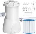 Above Ground Pool Pump, 600 GPH Filter Pump, Includes Filter Pump Cartridge I109376