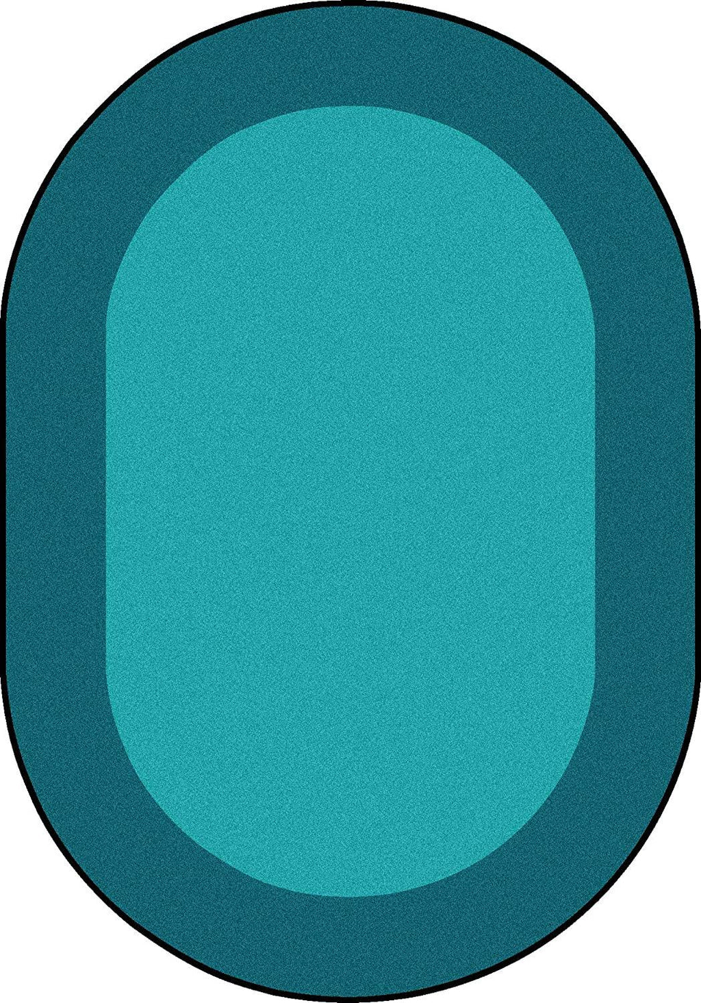 Oval Teal Carpet P90148