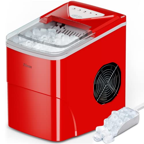 Black Portable Countertop Ice Maker, 26lbs in 24Hrs, 2 Sizes of Bullet Ice A36823