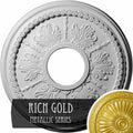 Tirana Ceiling Medallion, Hand-Painted Rich Gold R144670
