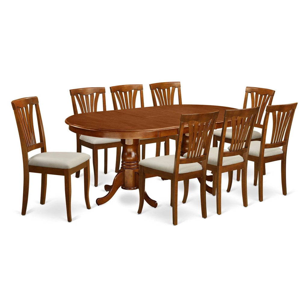 9 Piece Wood Dining Table Set R6130