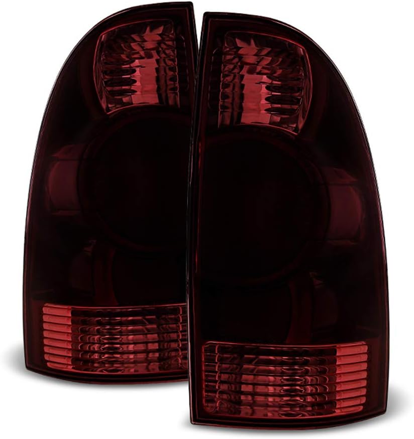 Red Smoked Tail Lights Brake Lamp Replacement Pair Set D96575