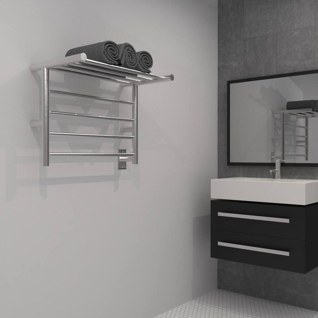 Brushed Towel Warmer Shelf O68850