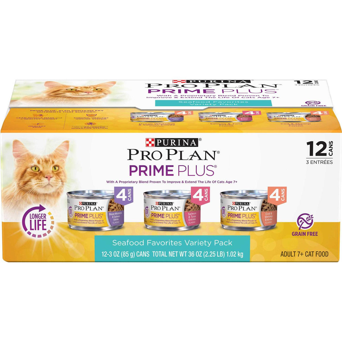 Grain-Free Senior Pate Wet Cat Food Variety Pack Q952997