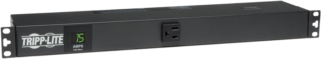 Metered PDU, 15A, 13 Outlets, 120V, 15 ft. Cord, 1U Rack-Mount Power G30410