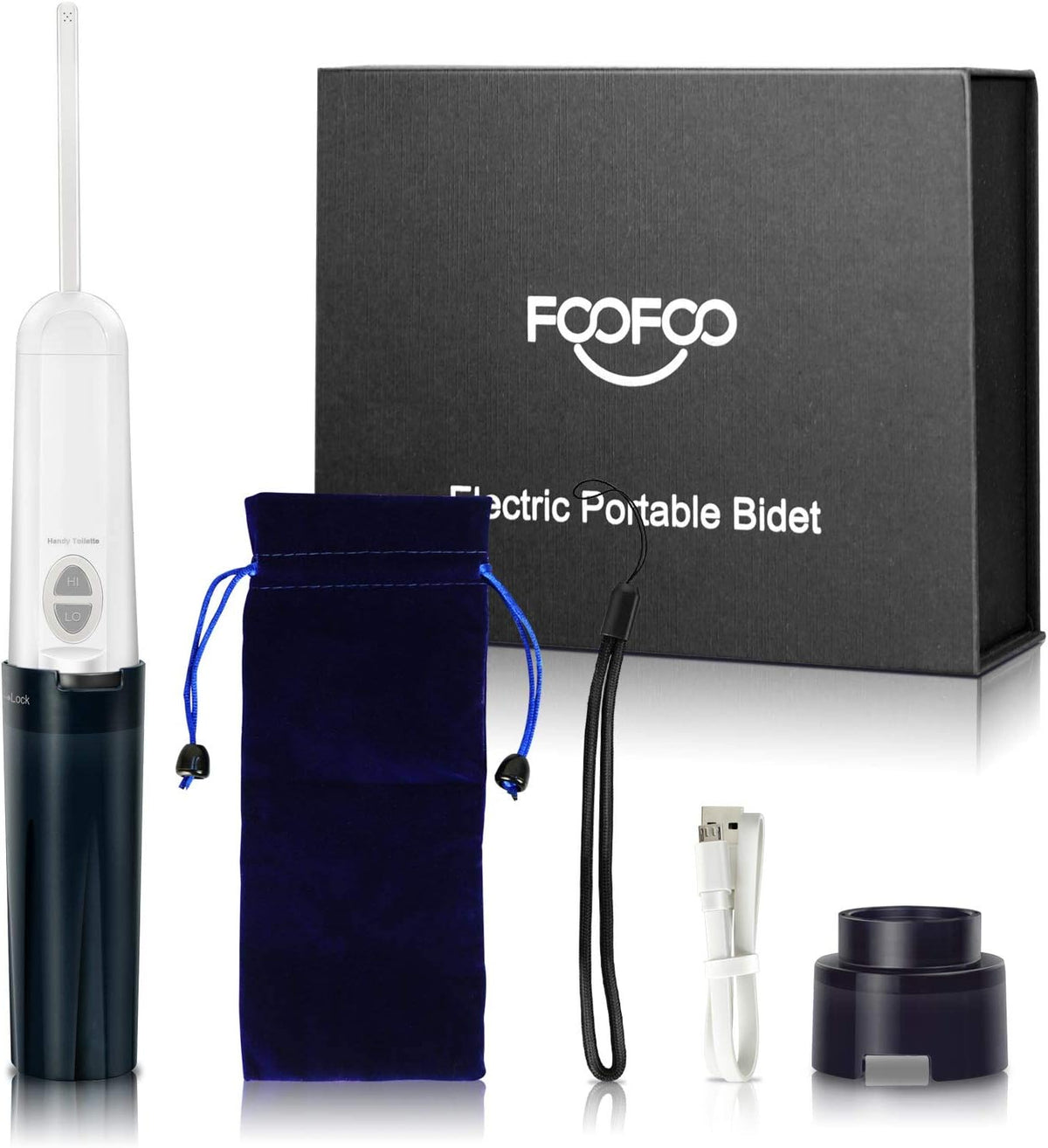 Portable Travel Bidet Electric Mini Atomizer with USB Cable Charging, Pack of 2 B1718