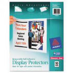 2Pc Top-Load Display Sheet Protectors, Letter, 10/Pack W548550