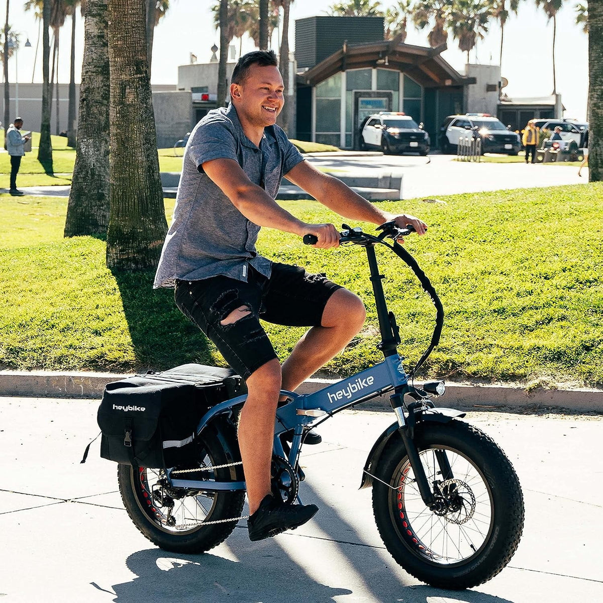 Foldable 20 x 4.0 Fat Tire Electric Bike with 500W Motor H25544