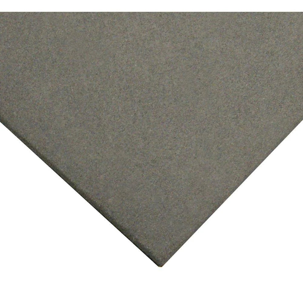 Interlocking Rubber Flooring Tiles, Coal, 3 Pack, 20 x 20 x 1 in. V319005