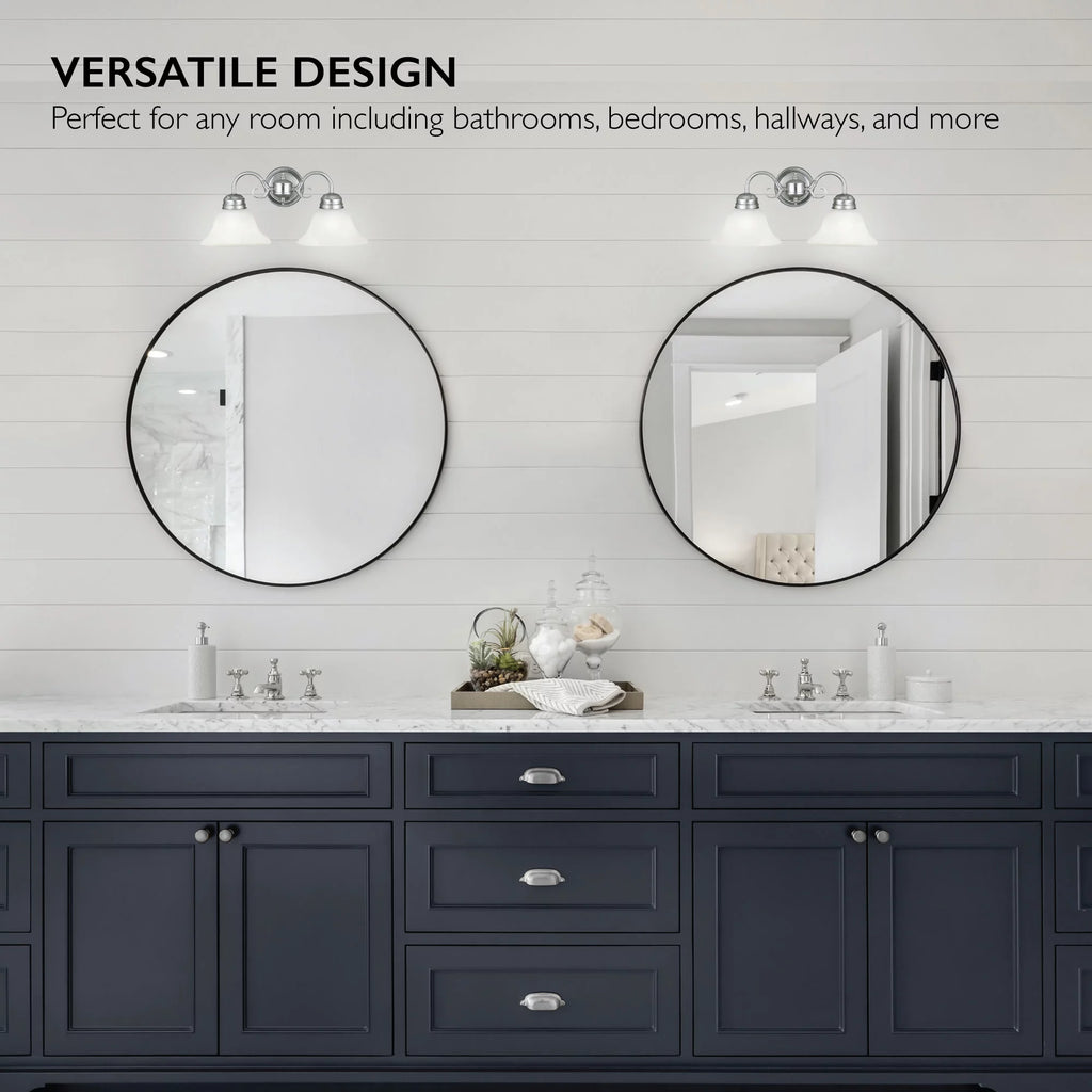 2-Light Dimmable Wall Light with Alabaster Glass O303440