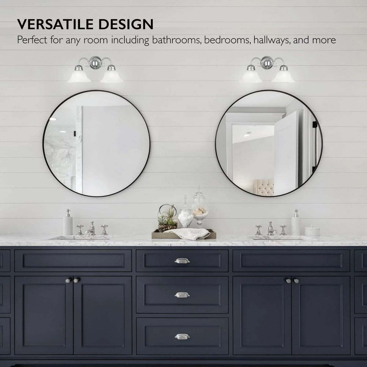 2-Light Dimmable Wall Light with Alabaster Glass O303440