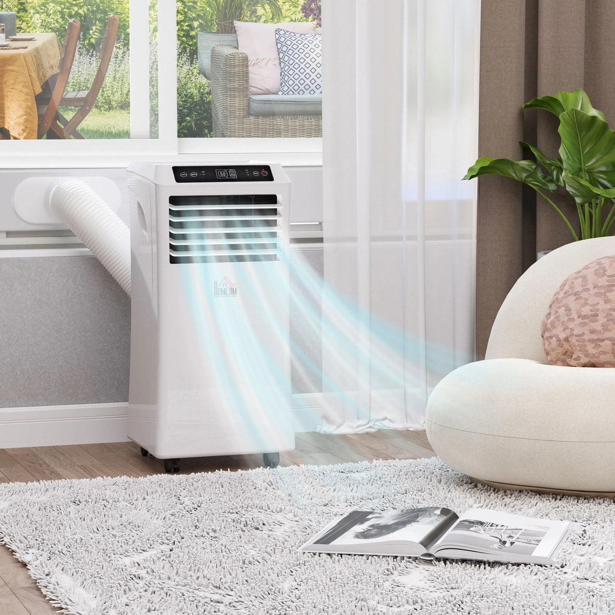 10000 BTU Portable Air Conditioner with Remote Control, White C905028