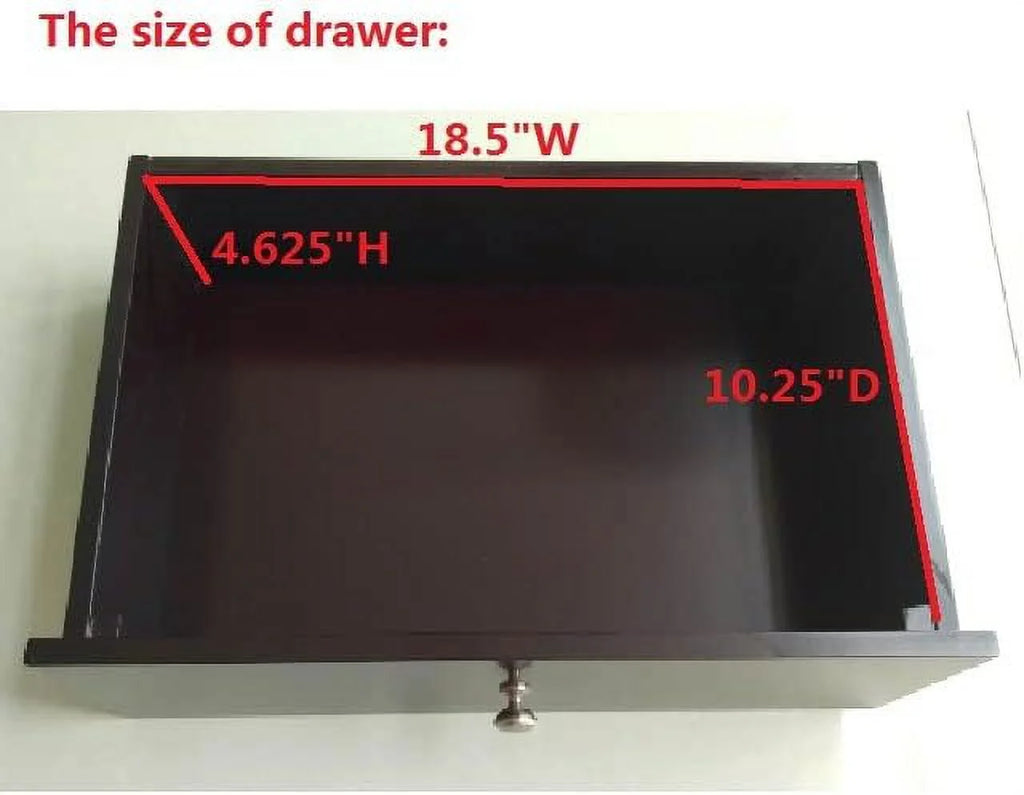 Cherry Console Sofa Entryway Table with Storage Shelf & Drawers H330