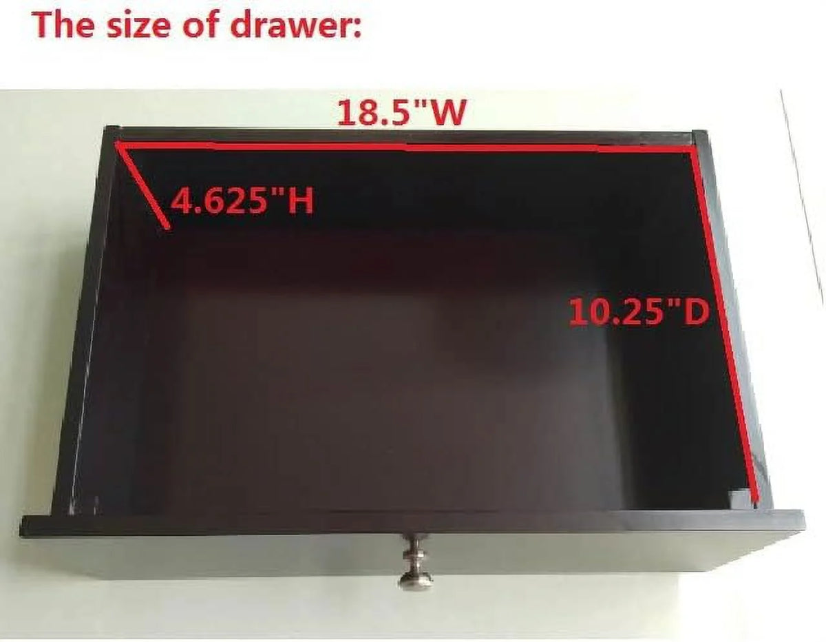Cherry Console Sofa Entryway Table with Storage Shelf & Drawers H330