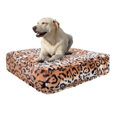 Medium Rectangle Faux Fur Pet Bed A453