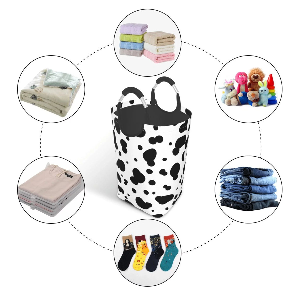 50L Rectangular Waterproof Foldable Laundry Hamper X2926