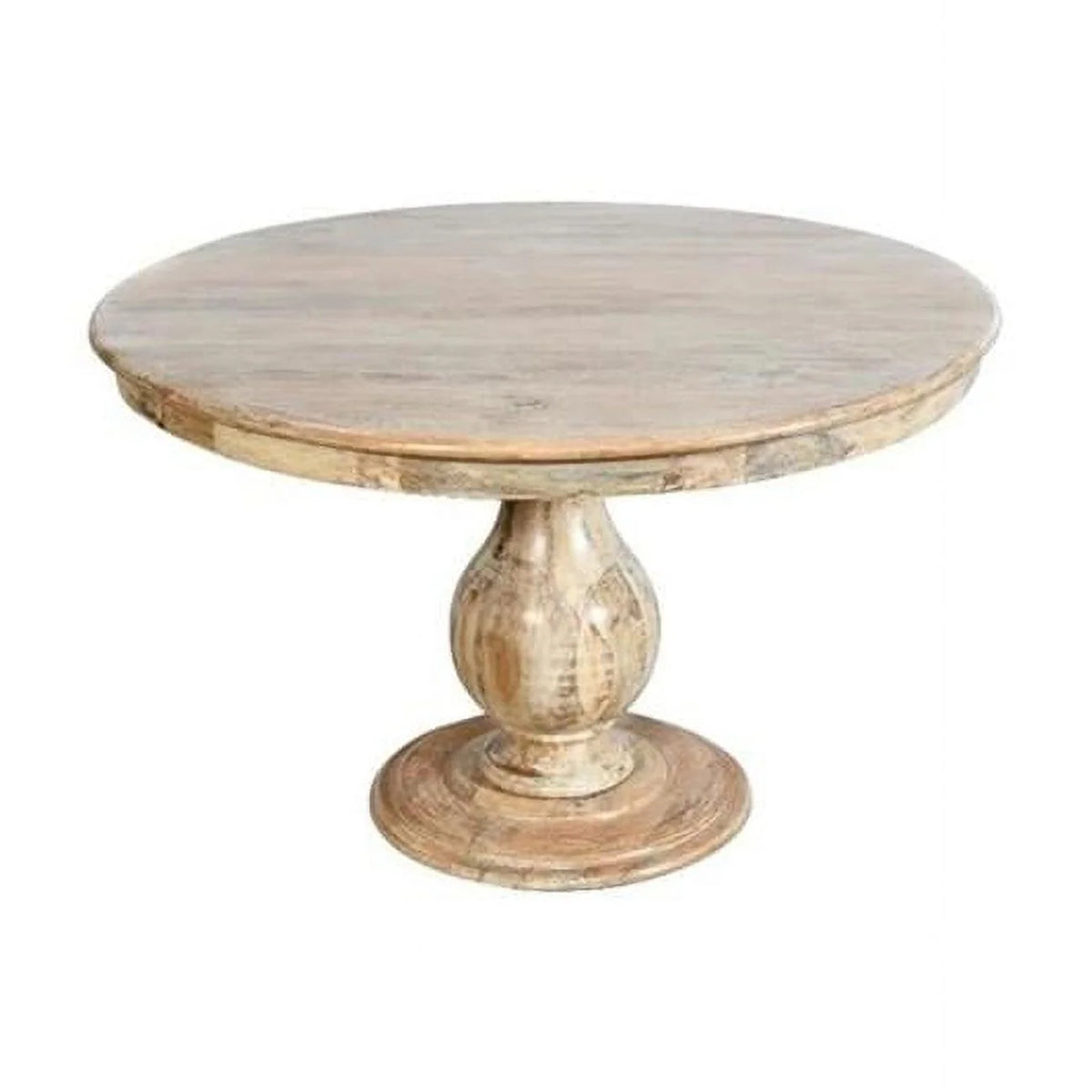 48" Round Solid Wood Dining Table F7064