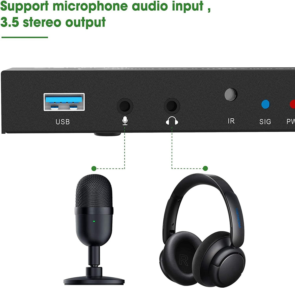 4 Channel USB3.0 HDMI Video Capture Card, 1080P 60fps Q62811