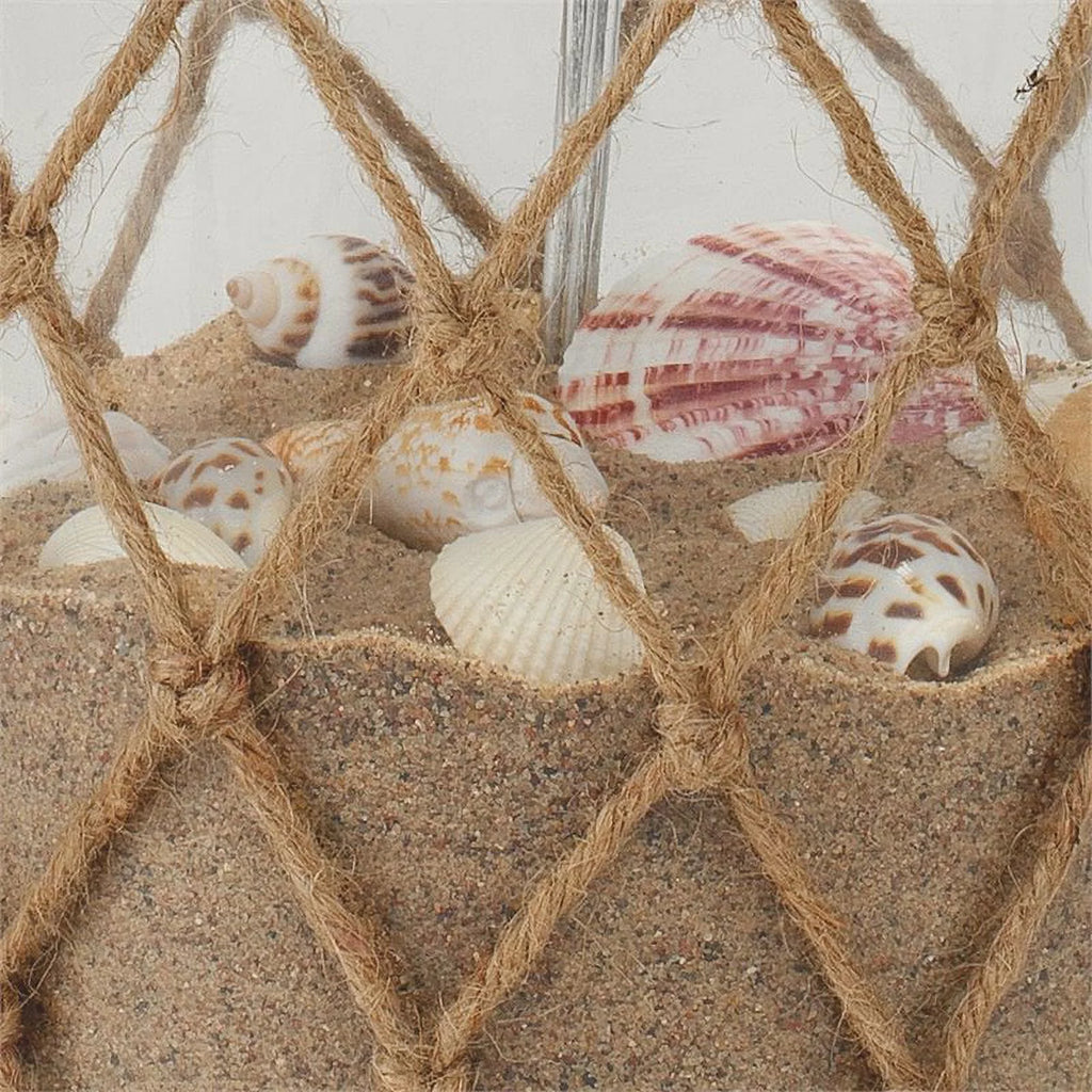 Rope and Glass Table Lamp J2131